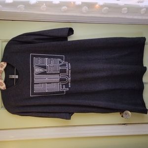 Men's inspo t-shirt XXL charcoal heather grey